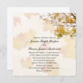 Onze boom in de Herfst Plein Uitnodiging van de br (Voorkant / Achterkant)