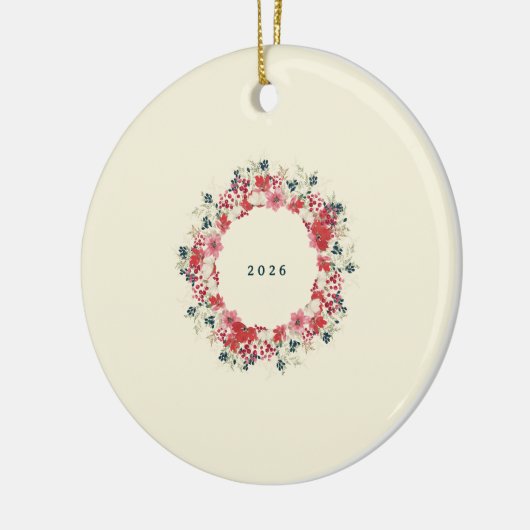 Onze botanische foto van dit jaar keramisch ornament (Links)