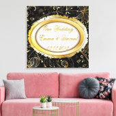 Onze Bruiloft Aangepaste tekst Canvas Print (Insitu (Woonkamer))