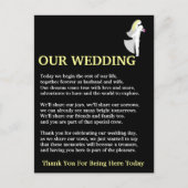 Onze bruiloft briefkaart (Voorkant)