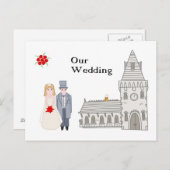 Onze bruiloft briefkaart (Voorkant / Achterkant)