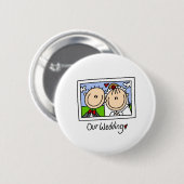 Onze bruiloft Button (Voorkant /achterkant)