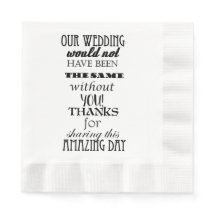 Onze bruiloft dank u bericht