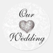 Onze bruiloft Envelope Sticker zegels (Voorkant)