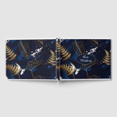 Onze bruiloft Gold Foil Tropische bladeren Gastenboek (Volledig)