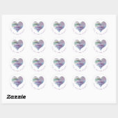 Onze bruiloft Heart Sticker (Vel)