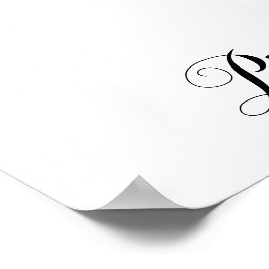 Onze bruiloft heeft een Poster voor open borden (Hoek)