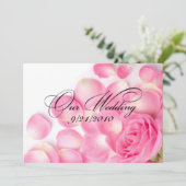 Onze Bruiloft Kaart (Staand voorkant)