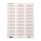 Onze bruiloft Lillie retour adres labels (Full Sheet)