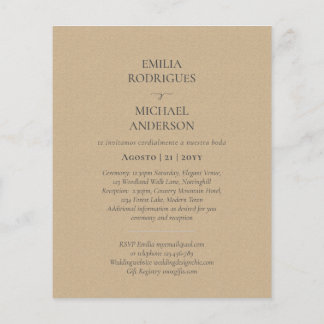 Onze Bruiloft Moderne Typografie MEERDERE KLEUREN Flyer