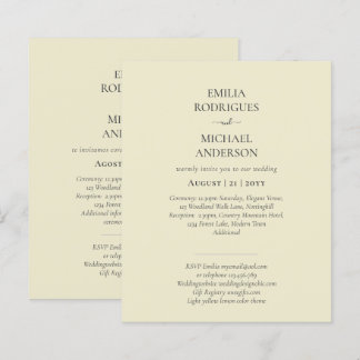 Onze Bruiloft Moderne Typografie UITNODIGINGEN IN