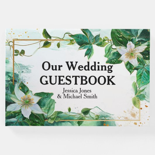 💍Onze bruiloft Passiflora Serenity Gastenboek (Voorkant)