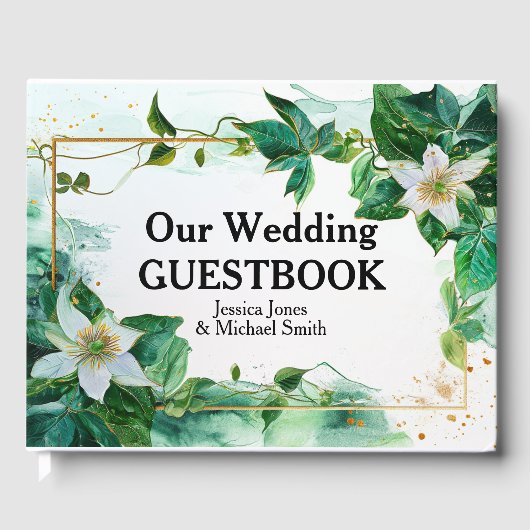 💍Onze bruiloft Passiflora Serenity Gastenboek (Voorkant)