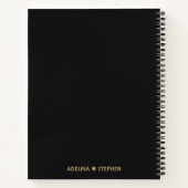 Onze bruiloft plannen bruiloft Journal chique goud Notitieboek (Achterkant)