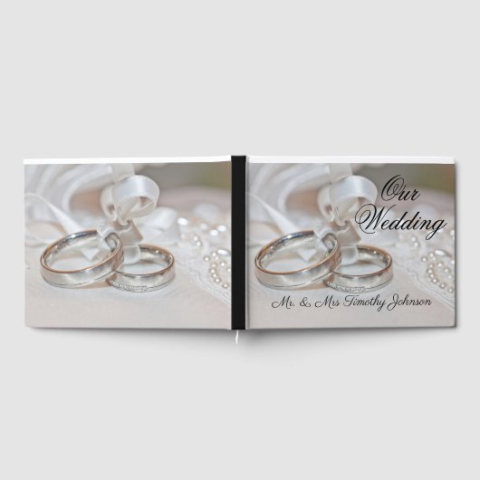 Onze bruiloft Ring Pillow Gastenboek (Volledig)