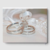 Onze bruiloft Ring Pillow Gastenboek (Achterkant)