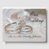 Onze bruiloft Ring Pillow Gastenboek (Voorkant)