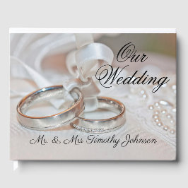 Onze bruiloft Ring Pillow Gastenboek