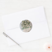 Onze bruiloft ronde sticker (Envelop)