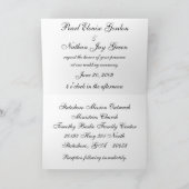 Onze bruiloft Roos uitnodigingen (Binnen)
