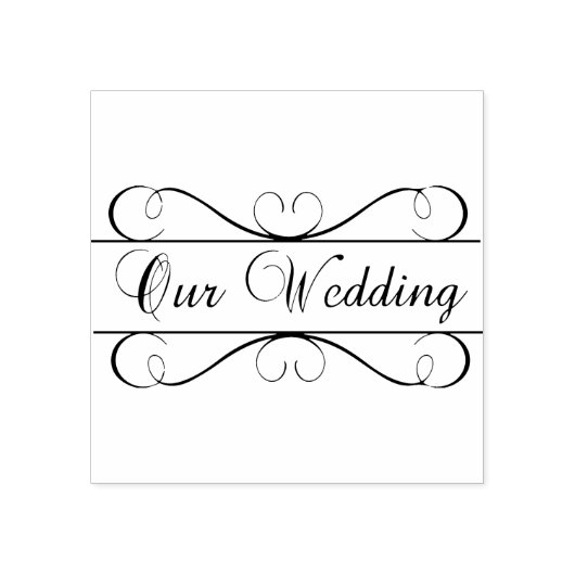 Onze bruiloft rubberstempel (Afrduk)