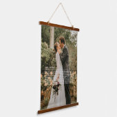 Onze bruiloft songteksten hangend wandkleed (Gebogen)