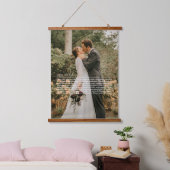 Onze bruiloft songteksten hangend wandkleed (Slaapkamer)