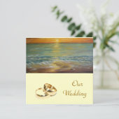 onze bruiloft - trouwuitnodiging kaart (Staand voorkant)