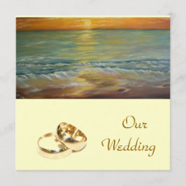 onze bruiloft - trouwuitnodiging kaart