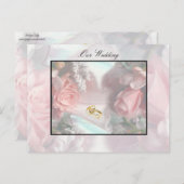 Onze bruiloft uitnodiging Briefkaart (Voorkant / Achterkant)
