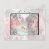 Onze bruiloft uitnodiging Briefkaart (Voorkant)