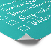 Onze Bucket-lijst Gepersonaliseerd checklist voor Poster (Hoek)