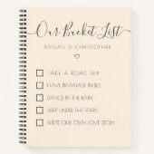 Onze Bucket-lijst Gepersonaliseerd Keepomwille Notitieboek (Voorkant)