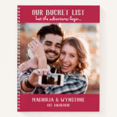 Onze Bucket-lijst | Magenta Photo Scrapbook Notitieboek (Voorkant)