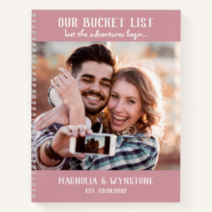 Onze Bucket-lijst Roze foto-scrapbook Notitieboek