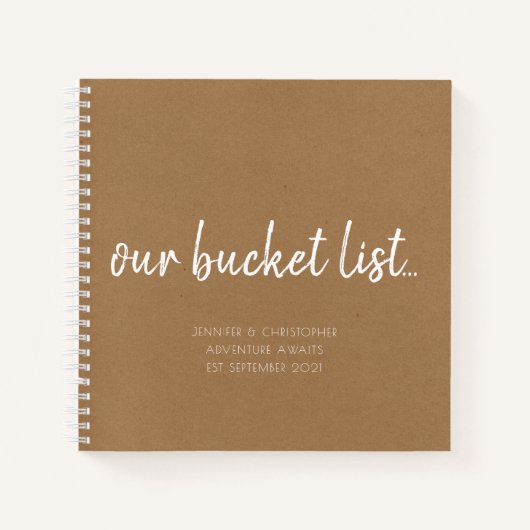 Onze Bucket List Couples Keepomwille Journal Notitieboek (Voorkant)