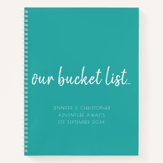 Onze Bucket List Couples Keepomwille Journal Notitieboek (Voorkant)
