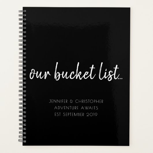 Onze Bucket List koppels in Keepomwille Planner (Voorkant)