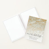 Onze Bucket List Sand Marble Gold Glitter Notitieboek (Binnen)