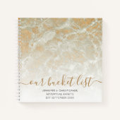Onze Bucket List Sand Marble Gold Glitter Notitieboek