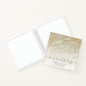 Onze Bucket List Sand Marble Gold Glitter Notitieboek (Binnen)