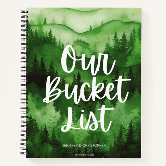 Onze bucketlist koppels Avontuur Keepsake Notitieboek (Voorkant)