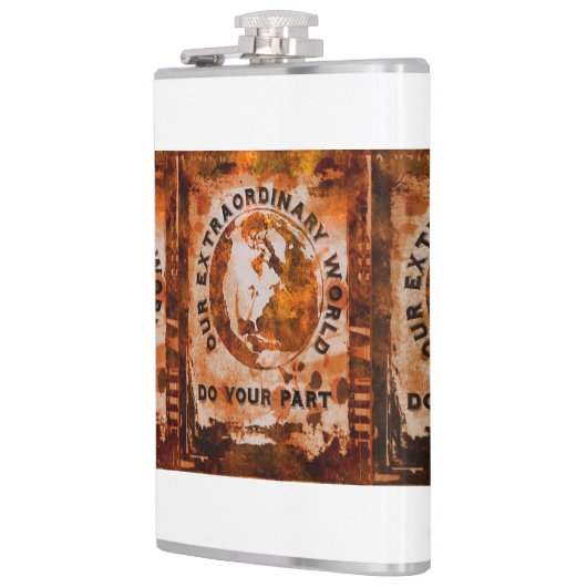 Onze buitengewone wereld heupfles (Links)