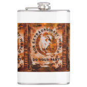 Onze buitengewone wereld heupfles (Voorkant)