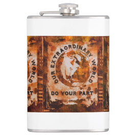 Onze buitengewone wereld heupfles