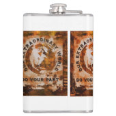 Onze buitengewone wereld heupfles (Achterkant)