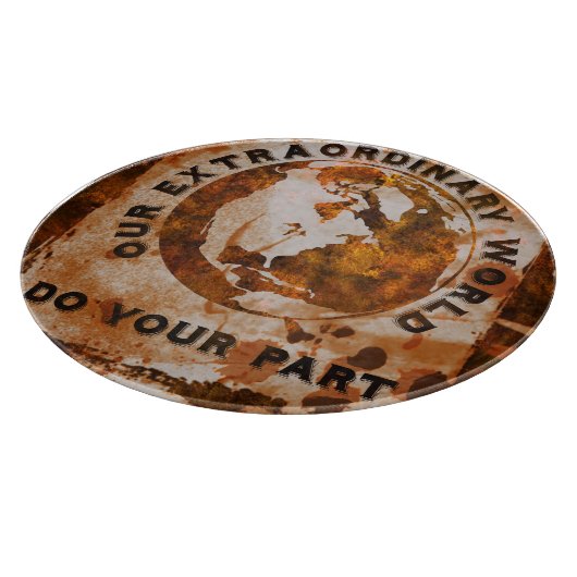 Onze buitengewone wereld snijplank (Hoek)