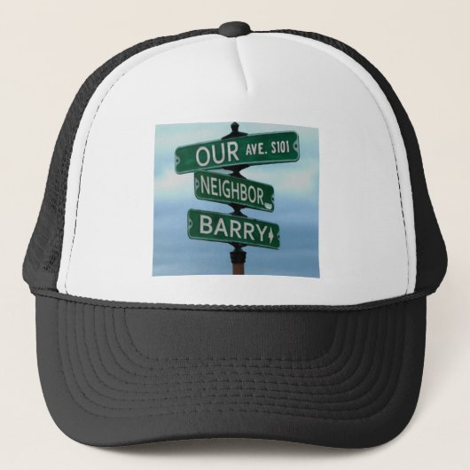 Onze buurman Barry Trucker Hat Pet (Voorkant)