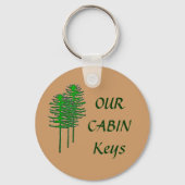 Onze Cabin Keys Sleutelhanger (Voorkant)
