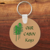 Onze Cabin Keys Sleutelhanger (Voorkant)